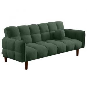 Image de Adam - canapé convertible clic-clac 2 places bubble en tissu texturé - vert