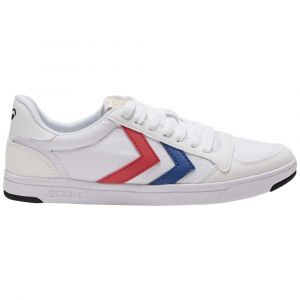 Hummel Baskets Stadil Light Canvas - White / Blue / Red - Taille EU 40