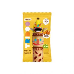 Smileat Triboo Snack Ecol&oacute;gico de Pl&aacute;tano y Manzana 25g
