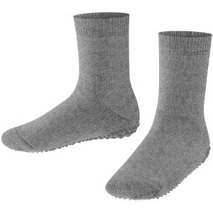 Falke Catspads K Hp coton laine picots sur la semelle 1 paire, Chaussettes Chaussons Mixte enfant, Gris Light Grey Melange 3390, 31/34 EU