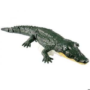 Amewi Croco Le Petit Crocodile 370 mm 4 canaux RC t&eacute;l&eacute;command&eacute; RTR Vert