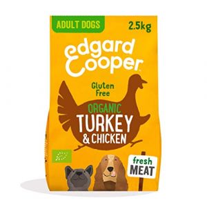 Edgard & Cooper Croquettes sans gluten &agrave; la dinde et au poulet frais biologiques | 2.5 KG