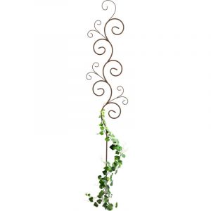 Relaxdays Tuteur à Plantes, Treillis en métal, Support Non Fixe, H x L : 160 x 30 cm, pour Le Jardin, Marron