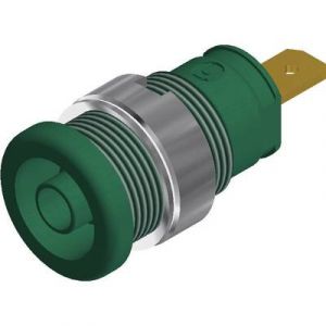 SKS Hirschmann Douille banane de sécurité Ø 4 mm SEB 2610 F4 8 972355104 vert 1 pc(s)