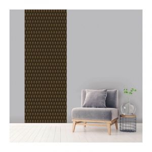 Rendez Vous D&eacute;co L&eacute; unique vertical Yael 100 x 270 cm - Marron