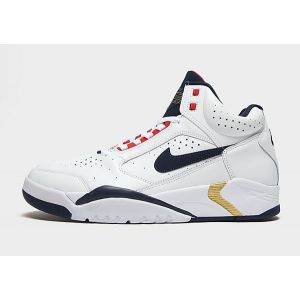 Nike Air Flight Lite Mid, Basket Homme, White Midnight Navy University Red, 42.5 EU