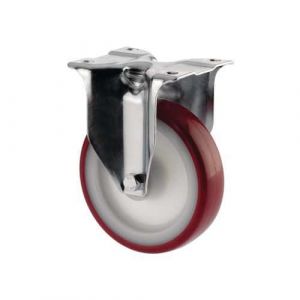 Roulette Fixe En Polyuréthane H Ht:155 Mm Force:200 Kg