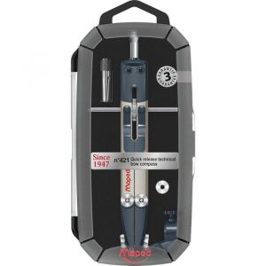 Maped Compas technique n&deg;421 - R&eacute;glage rapide - Pr&eacute;cision - M&eacute;tal
