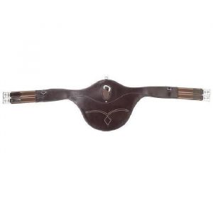 Image de Horze Sangle a bavette Cavender pour chevaux - 100% cuir - Taille 100 - Brun