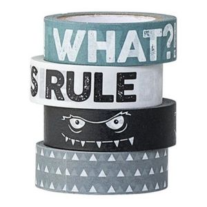 Bloomingville Masking tape Monster noir