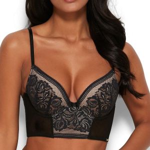 GOSSARD Bralette décolleté plongeant armatures noire - Couleur Noir - Taille 95G