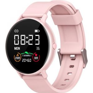 Smartwatch Sport IOWODO R2 Montre Connectée Femme 1,3 Intelligente Bluetooth 5 0 IP68 Étanc Compatible Android et iOS rose