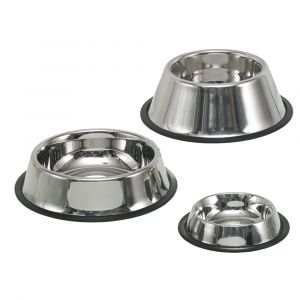 Gamelles pour chien en inox antidéranpante Nobby Pet