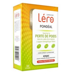 Image de Léro Pondéal arôme fruits rouges - 30 sticks