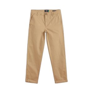 DOCKERS Pantalon chino slim cheville camel en coton