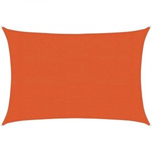 VidaXL Voile d'ombrage 160 g/m² rectangulaire orange 3x4,5 m pehd