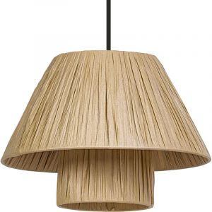 Osram Decor Suspension décorative avec abat-jour en bambou, 280 mm, culot E27, IP20, marron