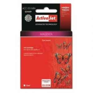 Activejet ACC-551MN - Compatible - Encre à pigments - Magenta - Canon - Impression à jet d'encre - 15 ml (ACC-551MN)