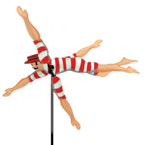 Premier Kites Whirligig Spinner-20 in. Victorian, PK21854, Rouge/Blanche