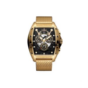 Montignac Montre Homme - MOW1212 Bracelet Acier Doré