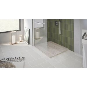 Receveur NOLA 3 - 70x100x3cm - Résine - Nature bois - Bonde