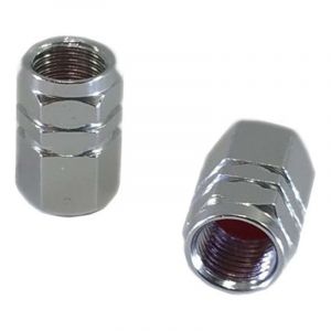 Brazoline Paire de bouchons de valve écrou moto