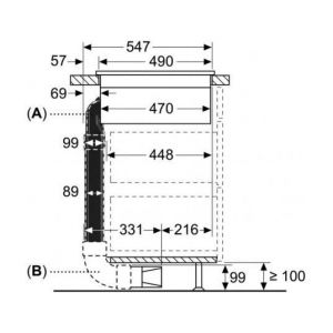 Siemens ACC-GAM HZ9VDKE1 Kit d'installation en évacuation