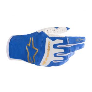 Alpinestars Gants cross Techstar bleu/gris/or 2023- M