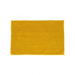 Tapis de Bain Chenille Absorbant 50x80 cm - Jaune - SILUMEN