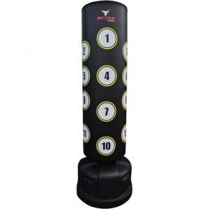 Mytra Fusion sac de frappe sur pied avec cible sac de boxe Autoportant Adulte pour entra&icirc;nement coups de poing et coups de pied