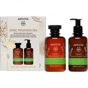 Apivita Xm Body Treats Gel Doccia Con Oli Essenziali 250 Ml + Latte Corpo Idratante 200 Ml
