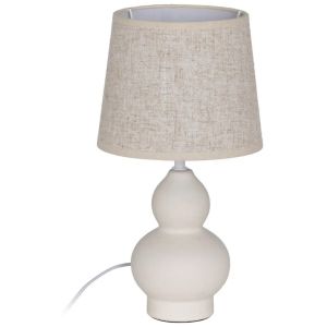 Ixia Lampe en céramique beige 37 cm