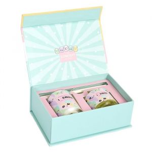 Coffret 1 bougie et un diffuseur d'ambiance kawaii parfums guimauve et vanille