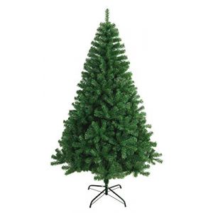 SOLAGUA NAVIDAD Sapin de Noël Artificiel Extra Rempli de Feuilles de Guirlandes, Arbres 150-300cm avec Support Métallique. (Vert, 240cm 1438Tips)