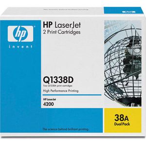 HP Q1338D - Pack de 2 toners 38A noirs 12000 pages