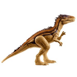 Mattel Jurassic World - Carcharodontosaurus Méga Ravageur, apparence réaliste, avec fonction - Figurine Dinosaure - Dès 4 ans