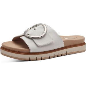 Tamaris COMFORT Mules en cuir pour femmes Élégantes, Blanc (Blanc Nappa), 39 EU