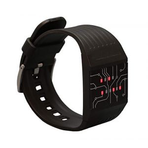 Getdigital Montre Binaire - 7235 - Affichage Num&eacute;rique LED - Bracelet Plastique - Mixte