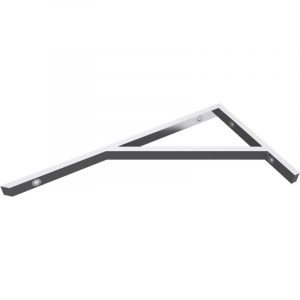 Mai&mai - querre de Fixation en Inox 1 Pièce Support pour Étagère Mural Robuste WH2 50cm
