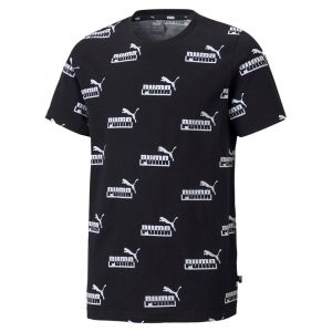 Puma T-shirt Manche Courte Amplified All Over Print 116 cm Black