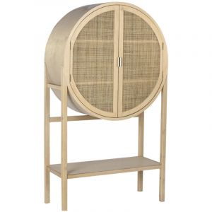 Commode Paulownia Mdf 90X40X160 Naturel