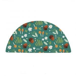 Sassi Junior Set de table en silicone renard en silicone vert 42x22x2,5 cm