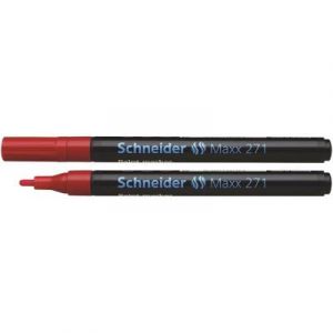 Schneider Electric 127102 - Marqueur peinture Maxx 271, pointe ogive 1-2 mm, teinte rouge