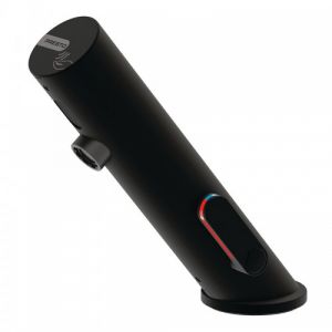 Presto Mitigeur infrarouge sur plage avec RA pour lavabo Linea noir mat