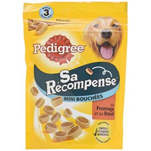 Pedigree Mini bouch&eacute;es au boeuf et fromage pour chien 140g (6) - Lot de 6 - Mini bouch&eacute;es au b?uf et fromage pour chien 140g (6)