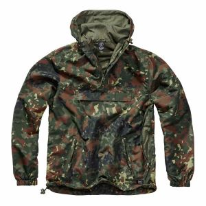 Brandit Été Coupe-Vent, Veste Imperméable, Anorak, Veste de Sport, Taille S À 5XL - Flecktarn, 5XL