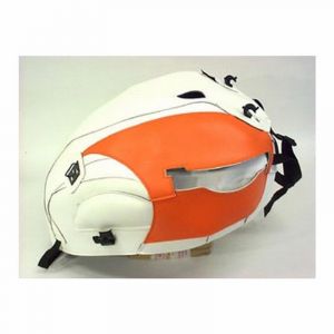 Bagster Tapis de r&eacute;servoir blanc/deco orange (1362F) Triumph Thunderbird Sport/Legend TT/900 Legend