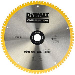 Dewalt DT1184-QZ Lame de scie circulaire, Argent