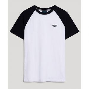 Superdry T-shirt ESSENTIAL LOGO BASEBALL TSHIRT Blanc - Taille EU S,EU M,EU L,EU XL