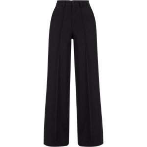Urban classics Pantalon en viscose à jambe large femme